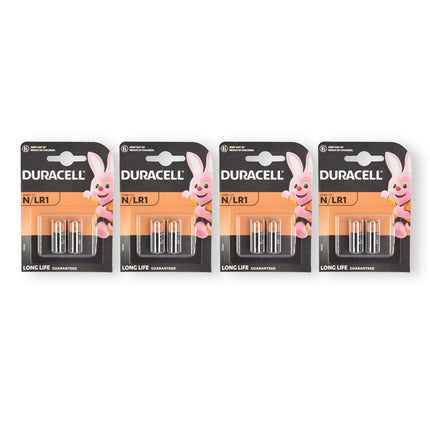 Krachtige 4x Duracell Alkaline Batterijen | Size 23A | Voltage 1.5V | Ook Bekend Als: MN9100, LR1, E90, 4001, KN, AM5, LR1G en LR15G