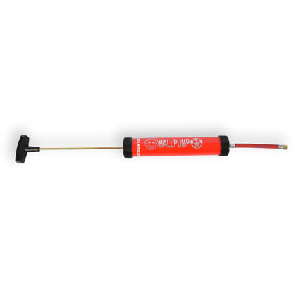 Rode Ballenpomp 23cm - Handpomp voor Voetbal - Pomp voor Ballen - Luchtpomp - Inclusief Naald – Discountershop