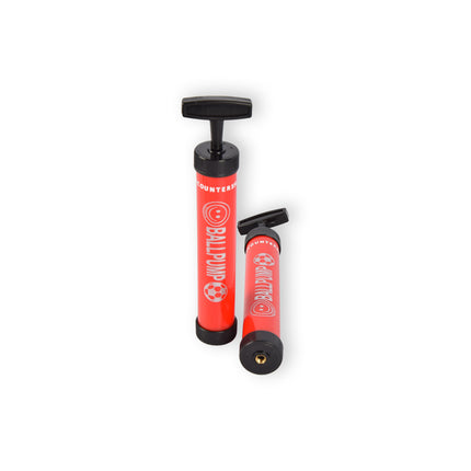 Set van 2 Rode Ballenpompen van 23cm - Handpomp voor Voetbal - Pomp voor Ballen - Luchtpomp - Inclusief Naald