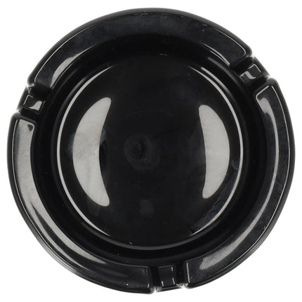 Glazen Asbak 8.5cm | Set van 3 | Ronde Asbak in Zwart | Goedkope Tafelaccessoires voor Rokers 