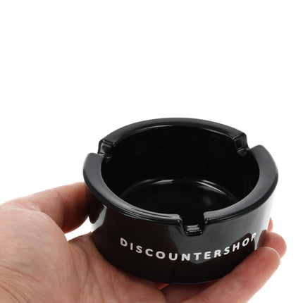 Glazen Asbak 8.5cm | Set van 3 | Ronde Asbak in Zwart | Goedkope Tafelaccessoires voor Rokers 