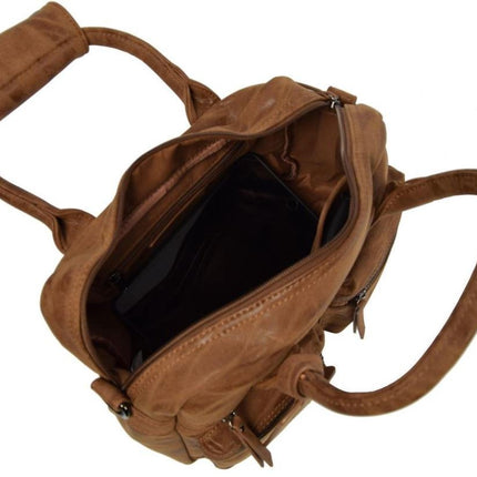 Bicky Bernard Handtas omhang Hand & Schoudertas Western Bag Camel - Cognac