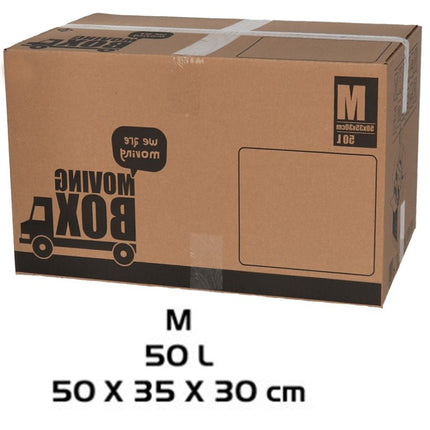 Verhuisdoos - 10 stuks - 50 liter - Professioneel, Stevig Verhuisdozen en stevig 50 x 35 x 30 cm - Medium