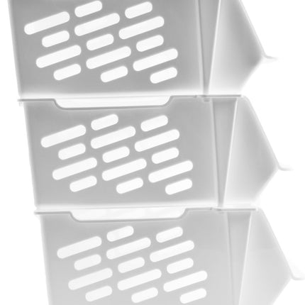 3 x Groentemand | Fruitmand | Multifunctionele Mand - Wit