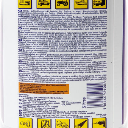 WD-40 Multi-Use 5L jerrycan - WD-40 Smeermiddel 5 liter