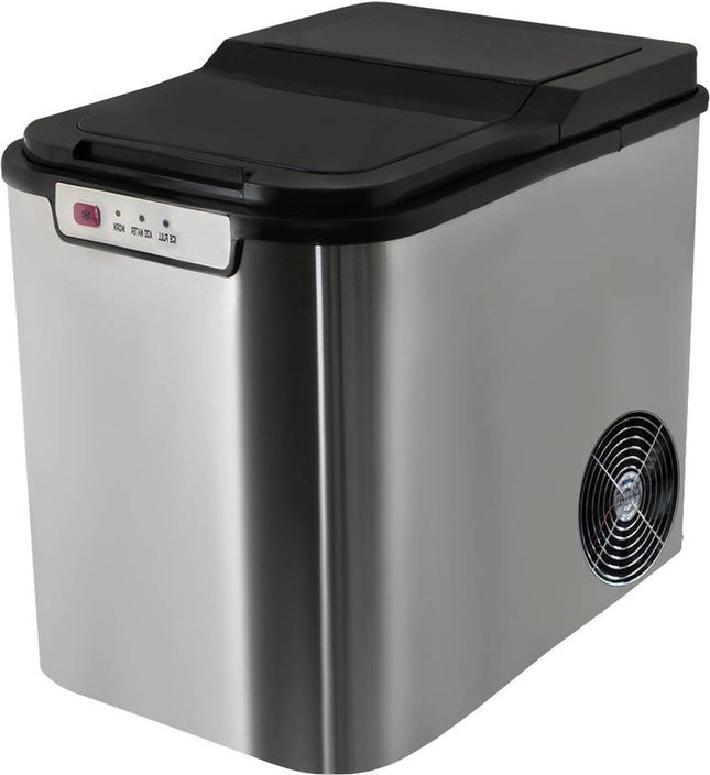 Discountershop® IJsblokjesmachine - 2 Liter - 6-8 Min. - 12kg/24u - IJsblokmaker met IJsschep - Zilver