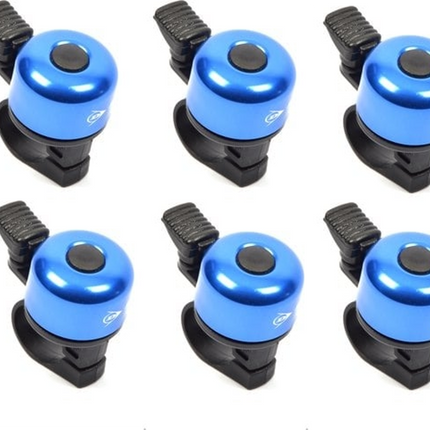 Mini Fietsbel 50 mm Blauw – Universele Fietsbel voor Racefiets, Stadsfiets & Kinderfiets – Lichtgewicht & Luide Bel – Fietsaccessoires
