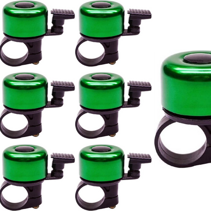 Stoere Fietsbel 4 cm Groen – Mini Fietsbel voor Racefiets, Kinderfiets & Stadsfiets – Universeel – Lichtgewicht & Luide Bel