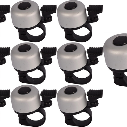 Fietsbel Aluminium Grijs – Ø55 mm – Universele Fietsbel voor Racefiets, Kinderfiets & Stadsfiets – Helder Geluid – Beste Fietsaccessoire
