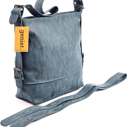 Schoudertas - Crossbodytas - tassen - tassen dames - tassen kopen - tassen hengsel - tassen Blauw - Donkerblauw - Dames tas - handtas - handtassen - handtas dames - handtassen dames - handtas Blauw - Donkerblauw - WDL-3183