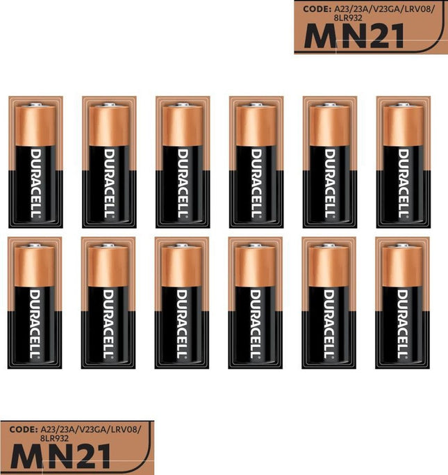 Duracell 12 stuks BATTERIJ MN21/A23 - 12 V Long lasting - Langdurig 12 stuks
