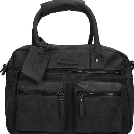Bicky Bernard Handtas omhang Hand & Schoudertas Western Bag Zwart
