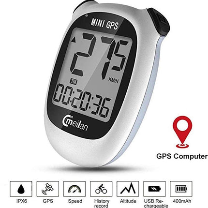 Fietscomputer IPX6 - USB oplaadbaar - Fietscomputer 1.6 inch mono LCD