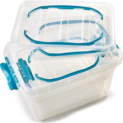 Set van 3 Opbergbox transparant | 5L, 7L & 13L | Duurzaam