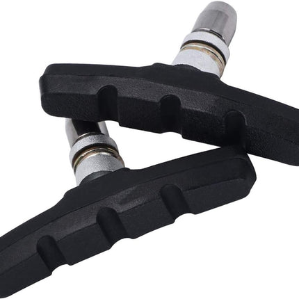Universele Rubberen Fiets V Remblokken Set 2Stuks – 70mm | Rubber Remblokjes | Fietsen Remblok | Remblokkenset | Remblokset Geschikt voor Mountainbike, Stadsfiets, Vouwfiets en Tourfiets