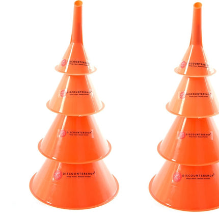 Trechter set - Trechter Olie-, Zuur en Brandstofbestendig (50mm75mm95mm115mm) 2 X 4-delige 