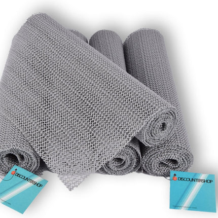 Set van 5 Grijs Antislipmatten | 150 cm x 30 cm Elk |  Organiseer en Bescherm Je Lades Effectief