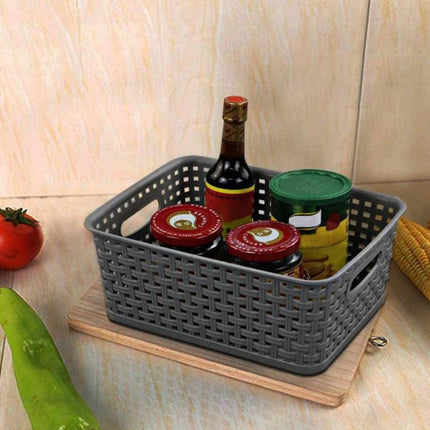 Opbergmand |Mand Rattan 36x26x15cm Grijs