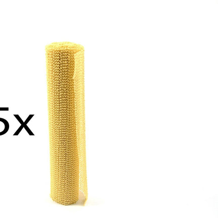 5x Non Slip Gripmat – GEEL – 30x150cm | Niet Klevende Antislipmat Gaas Patroon voor Bureaus en Keukenlades