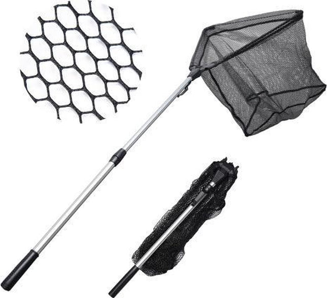 2x Visnet - vissennet - schep - Schepnet Opvouwbaar Aluminium 180 cm