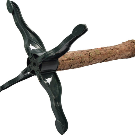 Kunstkerstboom diamanten kerstboom op Natuurlijke houten stam 160 cm - Kunst DIAMANT PIJNBOOM 160CM - Kunstkerstboom 160cm sneeuw Kerstboom