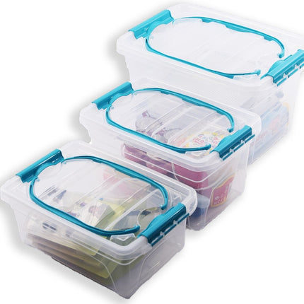 Set van 3 Opbergbox transparant | 5L, 7L & 13L | Duurzaam