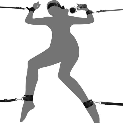 BDSM Bed bondage set - Bondage - Verstelbare Riemen en Boeien