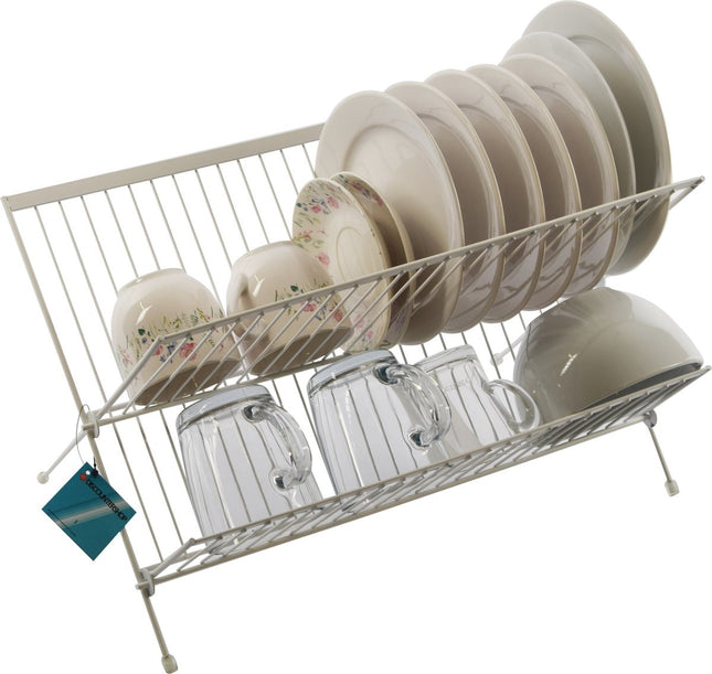 Opvouwbaar Afdruiprekvoor kleine borden - Dish Drainer afwasrek - metaal