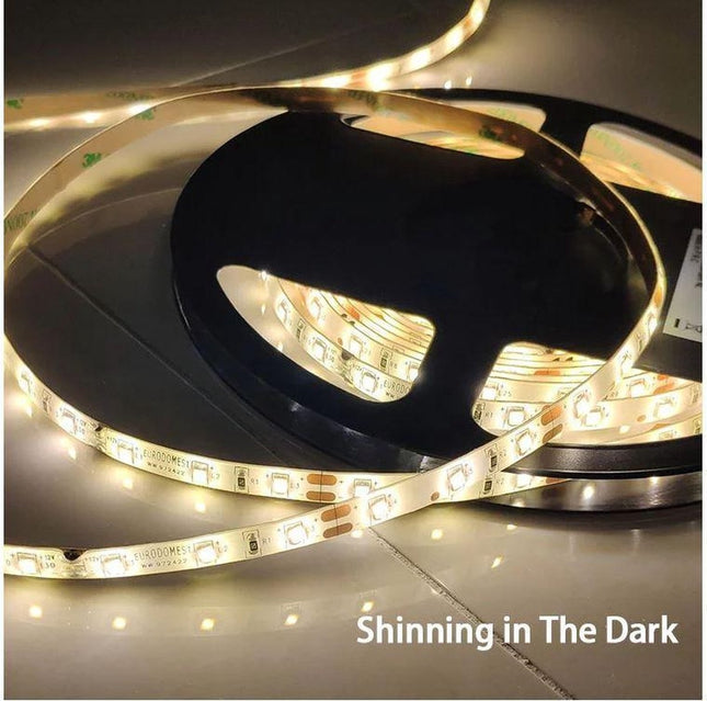 5M Ledstrip - Warm wit - Dimbaar - 300 LED - Met Adapter