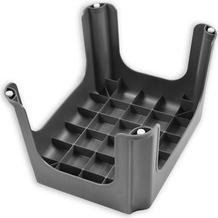 2 Stuks Opstapkrukje -Opstapkrukje/trappetje Grijs met anti-slip -120 kg - oppervlak 38 x 29 x 24cm