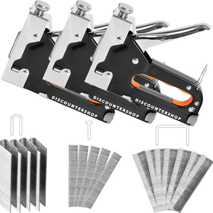 Nietpistolen | Heavy Duty Nietmachine | 5000 Nietjes Inclusief | Nietpistool Voor Hout, Stoffering en DIY Projecten