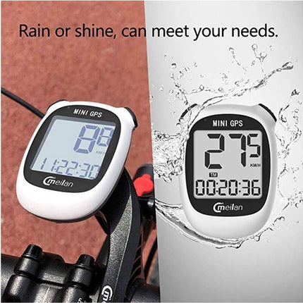 Meilan Fietscomputer GPS M3 Mini | Draadloos | USB Oplaadbaar | Racefiets & MTB | Waterdicht | LCD-scherm | ANT+ | Fiets GPS met Kaartweergave