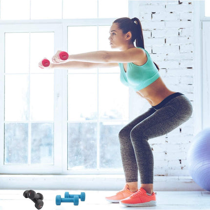 Dumbbell set, dumbbells met dumbbell , fitness dumbbell set, gymnastiek dumbbells voor thuis, gym, 1kg,  2kg , 3kg