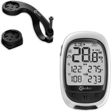 Fietscomputer GPS M2 – Draadloos | ANT+ Bluetooth | 2.4" LCD | Hartslag & Cadansfunctie | Voor Racefiets, MTB & Stadsfiets