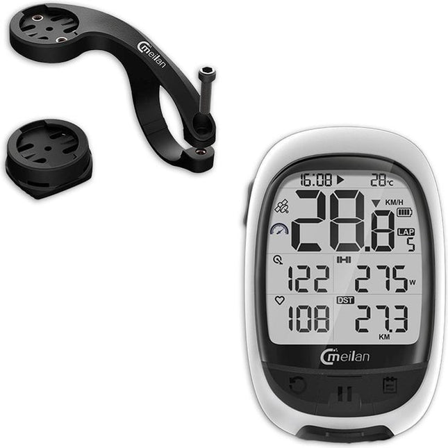 Fietscomputer GPS M2 – Draadloos | ANT+ Bluetooth | 2.4" LCD | Hartslag & Cadansfunctie | Voor Racefiets, MTB & Stadsfiets