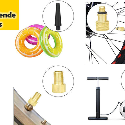 Fietsventiel verschillend - Adapter set fietsventiel 14 stuks - Verloopnippels Fietspomp - 14 Stuks - Adapter Fietsventiel - Ballenpomp - Universeel