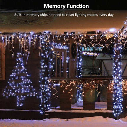 Kerstverlichting buiten 25 meter 1250 LED - Wit - Lichtsnoer Nano Koperdraad - IP44 Stekker met timerfunctie - Kerstboomverlichting - geschikt voor binnen en buiten - kerstverlichting led