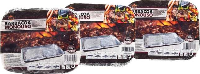 3 Stuks Mini |Instant Picnic wegwerp BBQ| voor 3 personen | Wegwerp - Buiten barbecue - Tafel - Rooster - Balkon - Picknick - Barbecue accessoires |wegwerpbarbecue |Grill - Barbecue kopen - Barbecuen - Barbecue saus-376