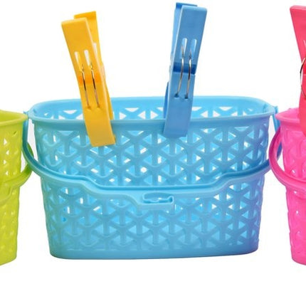 Wasknijpermandje voor knijpers - Mandje voor je knijpers afmeting 22x13x12.5 Roze
