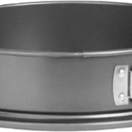 Springvorm met deksel 26cm diameter - Cakevorm - bakvorm - taartvorm - bakvorm rond - makkelijk in gebruik - handig om je taart of cake in te bewaren - plastic deksel - zilver