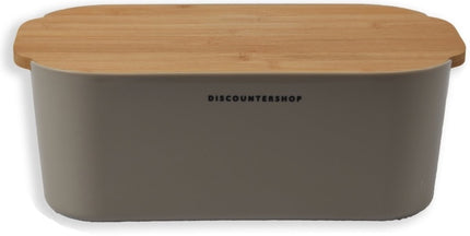 Broodtrommels - Broodtrommel met bamboe deksel - brooddoos - vershouddoos-Beige