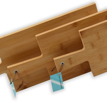 Set van 3 stuks bamboe houten snijplanken - S-30x15cm -M-35x17cm -45x19cm
