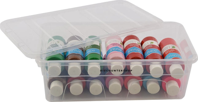 Opbergbox Transparant - 33 cm - Polypropeen - Opberger - Opbergbakken - Opbergdoos -5liter - 33x19x11 CM