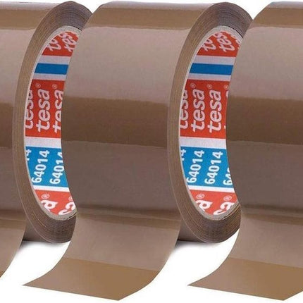 3 Rollen verpakkingstape bruin 50 mm x 66 meter - Handig en knutselen - VERPAKKINGSTAPE TESA 64014 50MMX66M BRUIN 3 STUKs