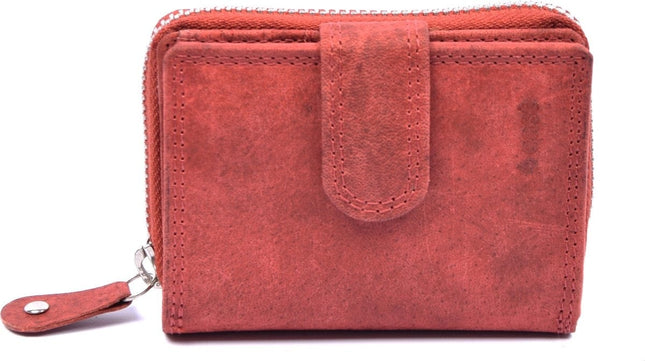 Portemonnee - Portemonnee dames - Portemonnee heren - Portemonnee pasjes - RFID Protected Anti skim - 4East - 4E-209 - Rood