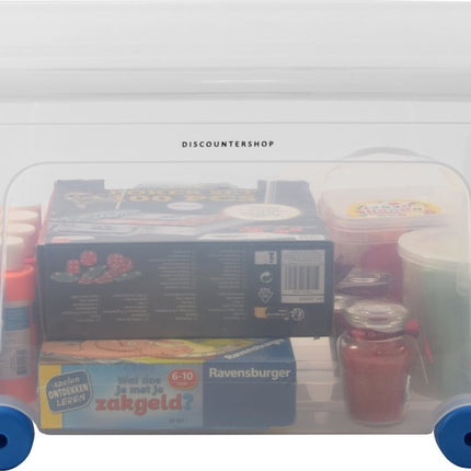 Opbergbox op wielen | Rollerbox | hele stevige opbergbox | inhoud 45 liter