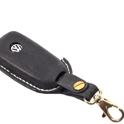 Handgemaakt Volkswagen Sleutel Cover | Lederen sleutelhoesje | beschermhoesje | autosleutel