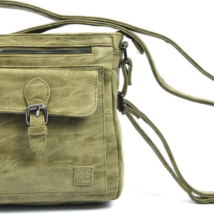 Schoudertas - Crossbodytas - tassen - tassen dames - tassen kopen - tassen hengsel - tassen Groen - Olijf - Dames tas - handtas - handtassen - handtas dames - handtassen dames - handtas Olijf - Groen - WDL-3182