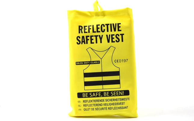Veiligheidsvest in mooi zak Gee 5 stuks Veilig safety | Veiligheidshesje | Bouw | Verkeer | veiligheidsvest voor veiligheidswaarschuwing - Geel  