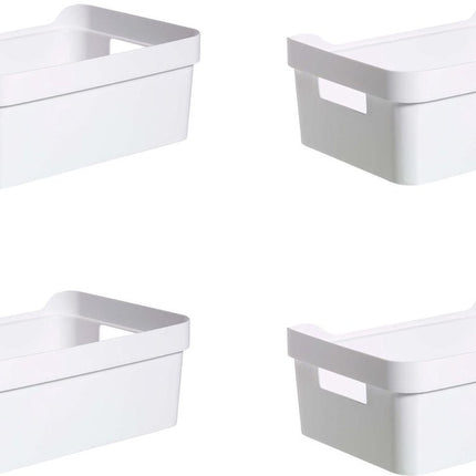 Opberg box kopen- Bakjes - Opbergbak - Gereedschapsbak 4 stuks - afmeting 200 mm x 140 mm x 80mm - Opbergbox